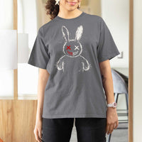 Creepy Cute Bunny T Shirt For Women Rabbit Alt Goth Grunge Horror Aesthetic - Wonder Print Shop