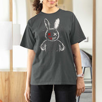 Creepy Cute Bunny T Shirt For Women Rabbit Alt Goth Grunge Horror Aesthetic - Wonder Print Shop