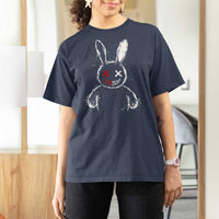 Creepy Cute Bunny T Shirt For Women Rabbit Alt Goth Grunge Horror Aesthetic - Wonder Print Shop