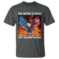 Funny Bald Eagle 4th of July T Shirt The Metric System Cant Measure Freedom American Flag - Wonder Print Shop