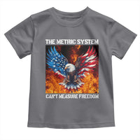 Funny Bald Eagle 4th of July Toddler T Shirt The Metric System Cant Measure Freedom American Flag - Wonder Print Shop
