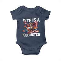 Funny 4th Of July WTF Is A Kilometer Baby Onesie USA Meme Founding Father Patriotic - Wonder Print Shop