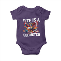 Funny 4th Of July WTF Is A Kilometer Baby Onesie USA Meme Founding Father Patriotic - Wonder Print Shop