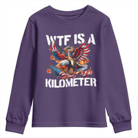Funny 4th Of July WTF Is A Kilometer Youth Sweatshirt USA Meme Founding Father Patriotic - Wonder Print Shop