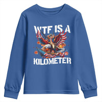 Funny 4th Of July WTF Is A Kilometer Youth Sweatshirt USA Meme Founding Father Patriotic - Wonder Print Shop