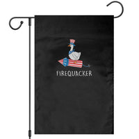 Funny July 4th Goose Garden Flag Patriotic Goose Firework Firequacker Independence Day - Wonder Print Shop