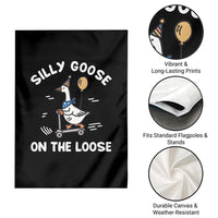 Funny Silly Goose Garden Flag Goose On The Loose Animal Humor