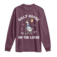 Funny Silly Goose Long Sleeve Shirt Goose On The Loose Animal Humor