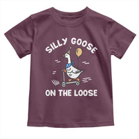 Funny Silly Goose Toddler T Shirt Goose On The Loose Animal Humor