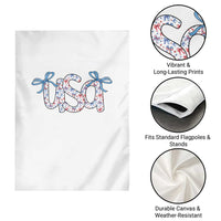 Coquette USA Garden Flag Patriotic American Girl 4th of July - Wonder Print Shop