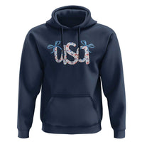 Coquette USA Hoodie Patriotic American Girl 4th of July - Wonder Print Shop