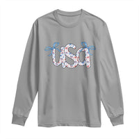 Coquette USA Long Sleeve Shirt Patriotic American Girl 4th of July - Wonder Print Shop