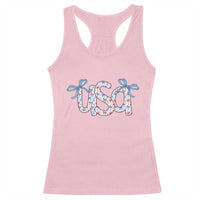 Coquette USA Racerback Tank Top Patriotic American Girl 4th of July - Wonder Print Shop