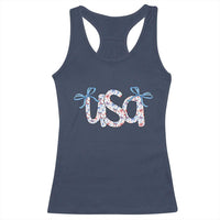 Coquette USA Racerback Tank Top Patriotic American Girl 4th of July - Wonder Print Shop