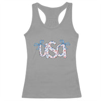 Coquette USA Racerback Tank Top Patriotic American Girl 4th of July - Wonder Print Shop