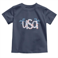 Coquette USA Toddler T Shirt Patriotic American Girl 4th of July - Wonder Print Shop