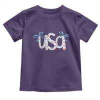 Coquette USA Toddler T Shirt Patriotic American Girl 4th of July - Wonder Print Shop