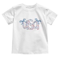 Coquette USA Toddler T Shirt Patriotic American Girl 4th of July - Wonder Print Shop