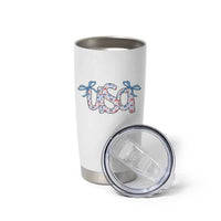Coquette USA Tumbler Cup Patriotic American Girl 4th of July - Wonder Print Shop