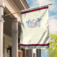 Coquette USA Garden Flag Patriotic American Girl 4th of July