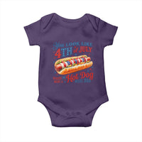 You Look Like 4th of July Hot Dog Baby Onesie Funny Patriotic Food Meme - Wonder Print Shop