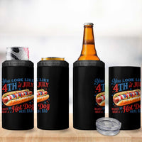 You Look Like 4th of July Hot Dog 4 in 1 Can Cooler Tumbler Funny Patriotic Food Meme - Wonder Print Shop