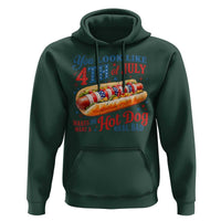 You Look Like 4th of July Hot Dog Hoodie Funny Patriotic Food Meme - Wonder Print Shop