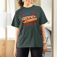 You Look Like 4th of July Hot Dog T Shirt For Women Funny Patriotic Food Meme - Wonder Print Shop