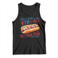 You Look Like 4th of July Hot Dog Tank Top Funny Patriotic Food Meme - Wonder Print Shop