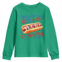 You Look Like 4th of July Hot Dog Youth Sweatshirt Funny Patriotic Food Meme - Wonder Print Shop