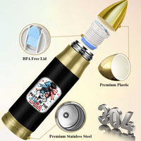 Party In USA Girls 4th of July Bullet Tumbler Messy Bun USA - Wonder Print Shop