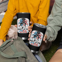 Party In USA Girls 4th of July Tumbler Cup Messy Bun USA - Wonder Print Shop