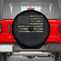 Husband Daddy Protector Hero Spare Tire Cover Camo American Flag Fathers Day Gifts For Husband Hubby Dad