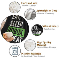 Eat Sleep Roblox Repeat Throw Blanket Funny Video Game Lovers Gamers