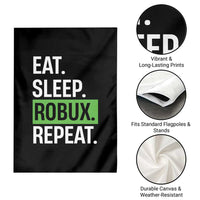 Eat Sleep Roblox Repeat Garden Flag Funny Video Game Lovers Gamers