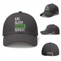 Eat Sleep Roblox Repeat Baseball Cap Funny Video Game Lovers Gamers