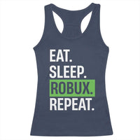 Eat Sleep Roblox Repeat Racerback Tank Top Funny Video Game Lovers Gamers