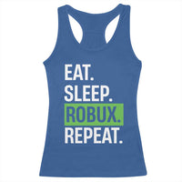 Eat Sleep Roblox Repeat Racerback Tank Top Funny Video Game Lovers Gamers