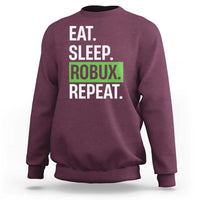Eat Sleep Roblox Repeat Sweatshirt Funny Video Game Lovers Gamers