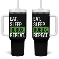 Eat Sleep Roblox Repeat Tumbler With Handle Funny Video Game Lovers Gamers