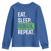 Eat Sleep Roblox Repeat Youth Sweatshirt Funny Video Game Lovers Gamers