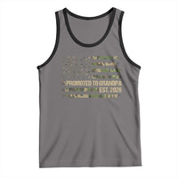 Promoted To Grandpa Est. 2026 Tank Top Retro Camo American Flag - Wonder Print Shop