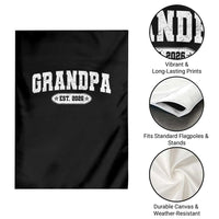 Grandpa Est 2026 Garden Flag Promoted To Grandpa Paternity Fathers Day - Wonder Print Shop