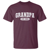 Grandpa Est 2026 T Shirt Promoted To Grandpa Paternity Fathers Day - Wonder Print Shop