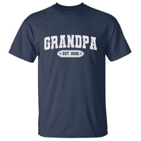 Grandpa Est 2026 T Shirt Promoted To Grandpa Paternity Fathers Day - Wonder Print Shop