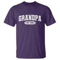 Grandpa Est 2026 T Shirt Promoted To Grandpa Paternity Fathers Day - Wonder Print Shop