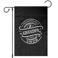 Promoted To Grandpa Est. 2026 Garden Flag Grandparents Baby Announcement Fathers Day - Wonder Print Shop