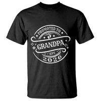 Promoted To Grandpa Est. 2026 T Shirt Grandparents Baby Announcement Fathers Day - Wonder Print Shop