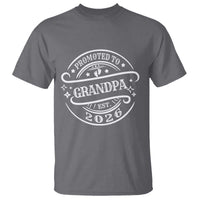 Promoted To Grandpa Est. 2026 T Shirt Grandparents Baby Announcement Fathers Day - Wonder Print Shop