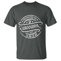 Promoted To Grandpa Est. 2026 T Shirt Grandparents Baby Announcement Fathers Day - Wonder Print Shop